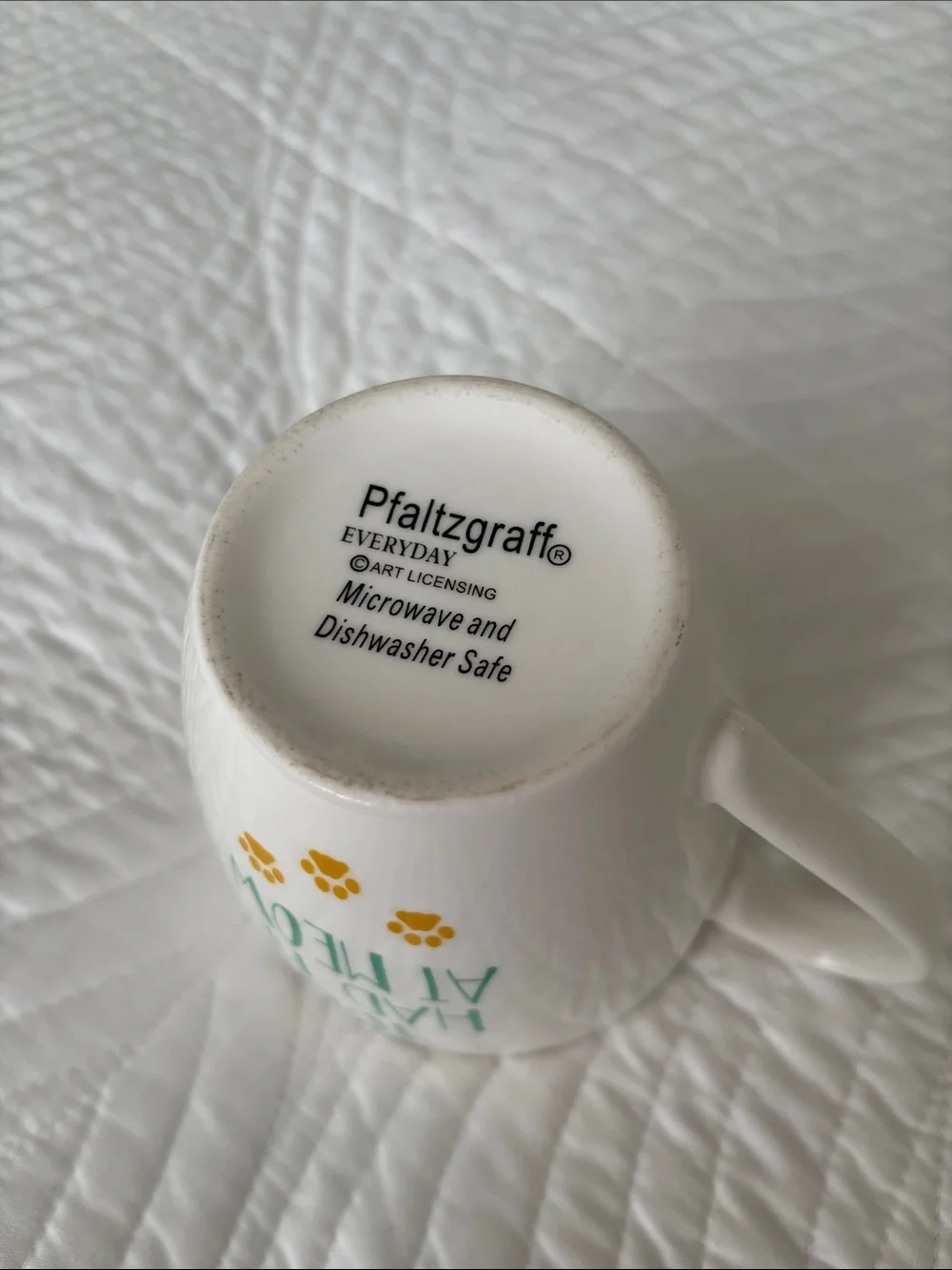 YOU HAD ME AT MEOW PFALTZGRAFF Coffee Mug Cup Cat Paws Cat Lover Gift